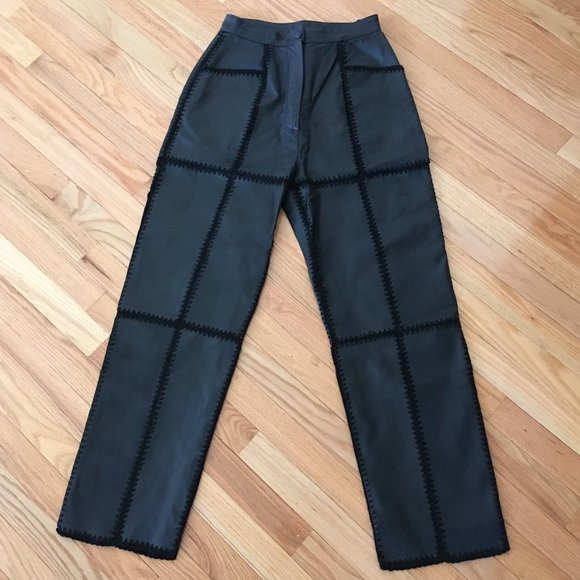 S.M.H. Pants - 80s Vintage “Patchwork” Leather Pants